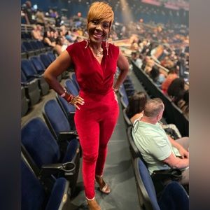 Red Valor Jumper Jumpsuit Romper